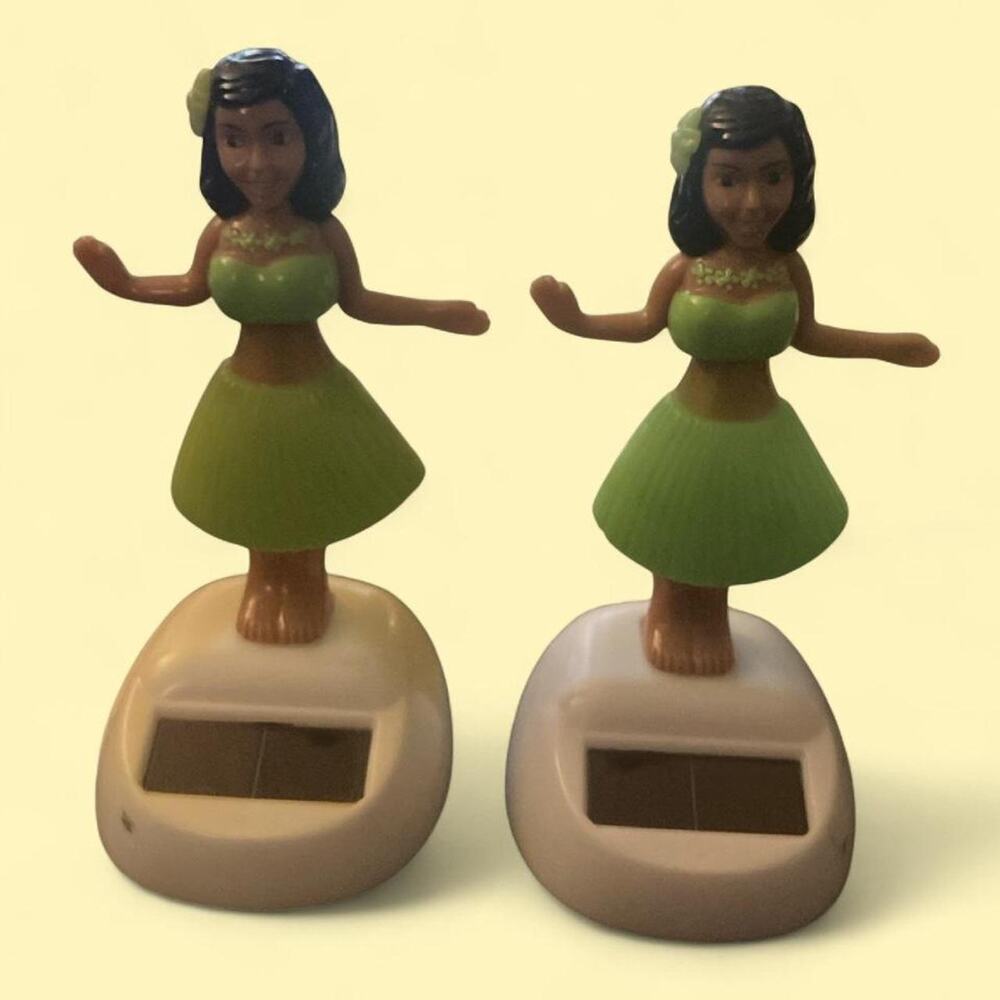 Solar hula dancer figurines hawaii